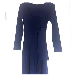 Blue long sleeve j crew dress